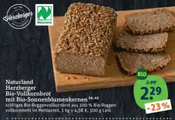 tegut Herzberger bio-vollkornbrot mit bio-sonnenblumenkernen Angebot