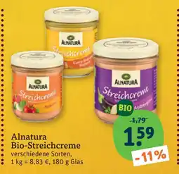 tegut Alnatura bio-streichcreme Angebot
