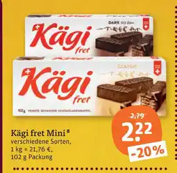 tegut Kägi fret mini dark Angebot