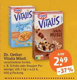 tegut Dr. oetker vitalis müsli schoko Angebot