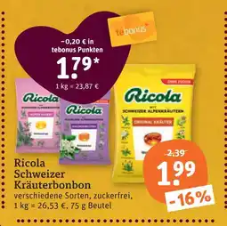 tegut Ricola schweizer kräuterbonbon Angebot