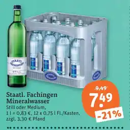 tegut Staatl. fachingen mineralwasser Angebot