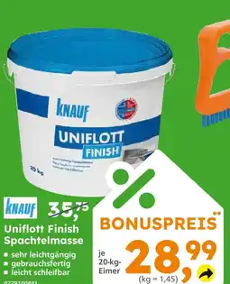 Globus Baumarkt Knauf uniflott finish spachtelmasse Angebot
