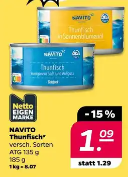 NETTO Navito thunfisch Angebot