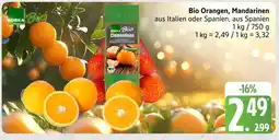 Marktkauf Edeka bio clementinen Angebot