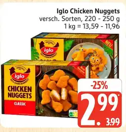 Marktkauf Iglo chicken nuggets classic Angebot