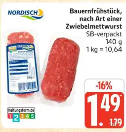 Marktkauf Nordisch bauernfrühstück, nach art einer zwiebelmettwurst Angebot