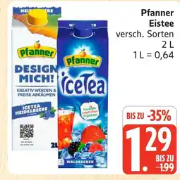 Marktkauf Pfanner eistee heidelbeere Angebot