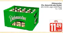 Marktkauf Dithmarscher pils, naturtrüb oder dunkel Angebot