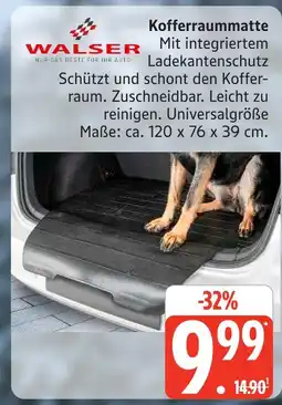 Marktkauf Walser kofferraummatte Angebot