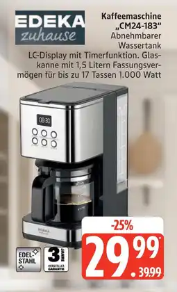 Marktkauf Edeka zuhause kaffeemaschine cm24-183 Angebot
