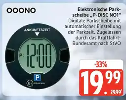 Marktkauf Ooono elektronische parkscheibe p-disc no1 Angebot