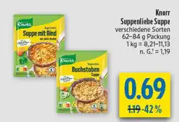 diska Knorr suppenliebe suppe mit rind Angebot