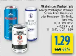 diska George washington whiskey & cola Angebot