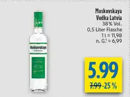 diska Moskovskaya vodka latvia Angebot