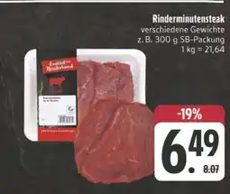 E-Center Rinderminutensteak Angebot