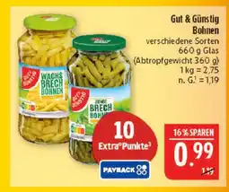 Marktkauf Gut & günstig wachs brech bohnen Angebot