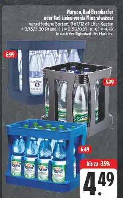 E-Center Margon mineralwasser Angebot