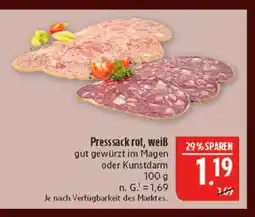 Marktkauf Presssack rot, weiß Angebot