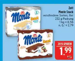 Marktkauf Zott monte snack white Angebot