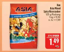 Marktkauf Xox asia mixed spicy ricecracker Angebot