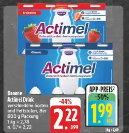Edeka Danone actimel drink erdbeere Angebot