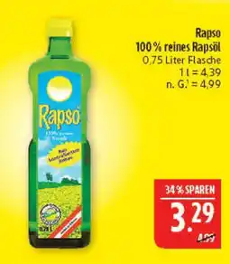 Marktkauf Rapso 100 % reines rapsöl Angebot