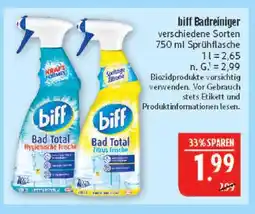 Marktkauf Biff bad total hygienische frische Angebot