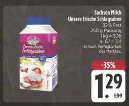 Edeka Sachsen milch unsere frische schlagsahne Angebot