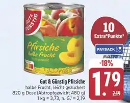 Edeka Gut & günstig pfirsiche Angebot