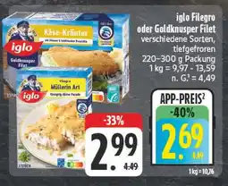 Edeka Iglo filegro käse-kräuter Angebot