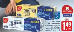 Edeka Gut & günstig msc thunfisch filets in sonnenblumenöl Angebot