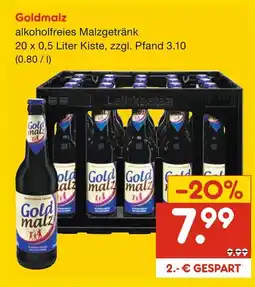 Netto Marken-Discount Goldmalz alkoholfreies malzgetränk Angebot