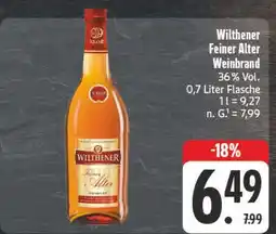 Edeka Wilthener feiner alter weinbrand Angebot