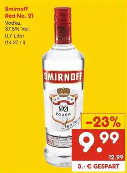 Netto Marken-Discount Smirnoff red no. 21 Angebot