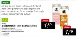 KONSUM Berief Bio Haferdrink oder Bio Madeldrink Angebot