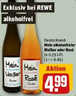 REWE Mein alkoholfreier Weißer oder Rosé Angebot