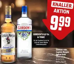 REWE Gordons oder Captain Morgan Spiced Gold Angebot