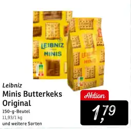 KONSUM Leibniz Minis Butterkeks Original Angebot