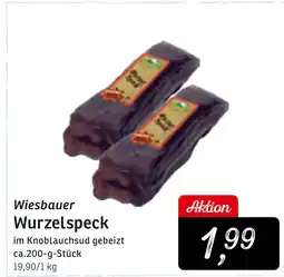 KONSUM Wiesbauer Wurzelspeck Angebot