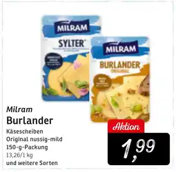 KONSUM Milram Burlander Käsescheiben Angebot