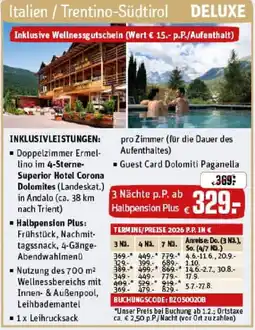 REWE Italien / Trentino-Südtirol Angebot