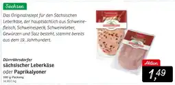 KONSUM Dürrröhrsdorfer sächsischer Leberkäse oder Paprikalyoner Angebot