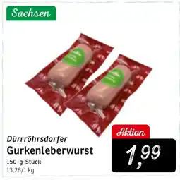 KONSUM Dürrröhrsdorfer Gurkenleberwurst Angebot
