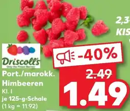 Kaufland Driscoll's Port./marokk. Himbeeren Angebot
