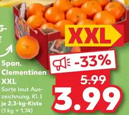 Kaufland Span. Clementinen XXL Angebot