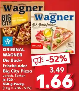 Kaufland ORIGINAL WAGNER Die Backfrische oder Big City Pizza Angebot