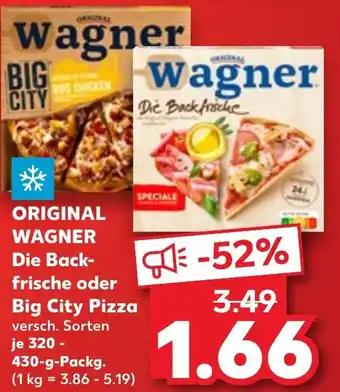 ORIGINAL WAGNER Die Backfrische oder Big City Pizza