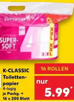 Kaufland K-CLASSIC Toilettenpapier Angebot
