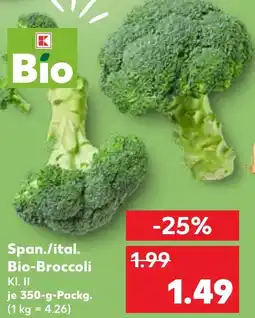 Kaufland Span./ital. Bio-Broccoli Angebot